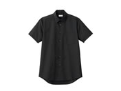 ボンマックス/メンズレギュラーカラー半袖シャツ ブラック L/FB5041M-16-L