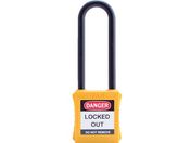 IFAM/ロックアウト用南京錠 ナイロン製シャックル ツル長 黄 0 44806