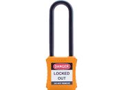 IFAM/ロックアウト用南京錠 ナイロン製シャックル ツル長 オレンジ 0 44926