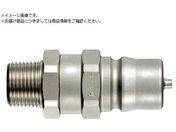 日東/HSPカプラ おねじタイプ/テーパねじ 相手側取付サイズRc1/4 07814 2HP-R STEEL NBR