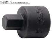 Ko-ken/ヘックスビットソケット 差込角9.5mm全長25mmサイズ6mm 3012M.25-6