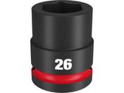 milwaukee/SHOCKWAVE IMPACT DUTY インパクトソケット 3/4インチ 19mm 角 26mm 49-66-6364