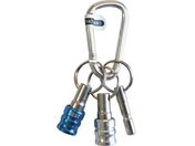 ベストツール/BEST 2pcs.ビットホルダー キーアダプター・カラビナ付 青