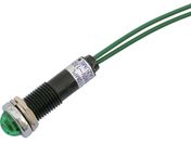 サカヅメ/LED表示灯 DA-10MPL AC/DC100V接続 Φ10 緑 DA-10MPL-AC/DC100V-G