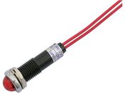 サカヅメ/LED表示灯 DA-10MPL AC/DC100V接続 Φ10 赤 DA-10MPL-AC/DC100V-R