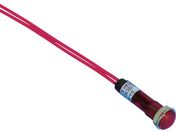 サカヅメ/LED表示灯 DA-8FL AC/DC200V接続 Φ8 赤 DA-8FL-AC/DC200V-R