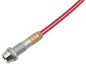 サカヅメ/LED表示灯 DA-8JPL AC/DC200V接続 Φ8 赤 DA-8JPL-AC/DC200V-R