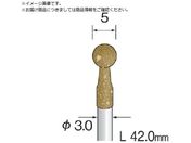 Minimo/研削用ゴム砥石 WA ミディアム#80 φ5 10本入 DB2101