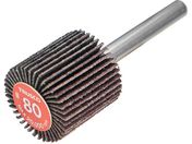 TRUSCO/エコノミーフラップホイール 軸径6mm 外径25X幅25X軸長35 #80 5個入 EF2525-80