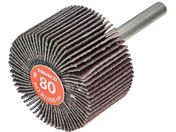 TRUSCO/エコノミーフラップホイール 軸径6mm 外径40X幅25X軸長35 #80 5個入 EF4025-80