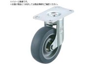 ユーエイ/プレート式 自在 キャスター エラストマー 車輪径75mm SILENTタイプ EF型 取付寸法56×28 EF-75ELSB