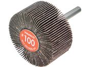 TRUSCO/エコノミーフラップホイール 軸径6mm 外径50X幅25X軸長35 #100 5個入 EF5025-100