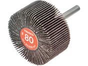 TRUSCO/エコノミーフラップホイール 軸径6mm 外径50X幅25X軸長35 #80 5個入 EF5025-80