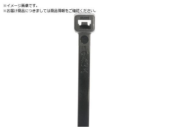 ●色：黒●幅（ｍｍ）：４．８●長さ（ｍｍ）：２５０●厚さ（ｍｍ）：１．３●最大結束径（ｍｍ）：６０●引張強度（Ｎ）：２２２●最小結束径（ｍｍ）：３●使用温度範囲（℃）：−４０〜８５●屋内・屋外用●ｃＵ