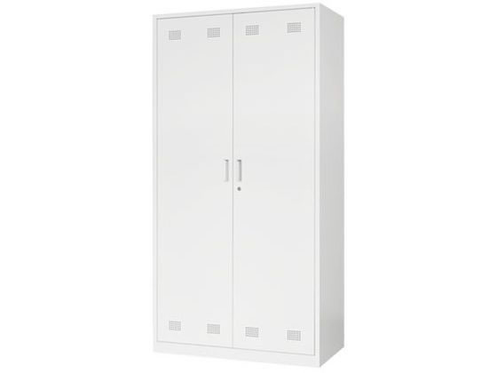 Netforce 掃除用具入れ 鍵付き 幅900×高さ1800mm WH Netforce 掃除用具入れ 鍵付き 幅900×高さ1800mm WH