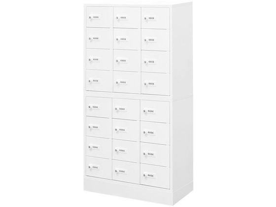 Netforce エヌセーフ貴重品ロッカー 24人用 3列8段 2台セット WH Netforce エヌセーフ貴重品ロッカー 24人用 3列8段 2台セット WH