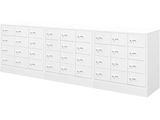 Netforce エヌセーフ貴重品ロッカー 36人用 9列4段 3台セット WH Netforce エヌセーフ貴重品ロッカー 36人用 9列4段 3台セット WH