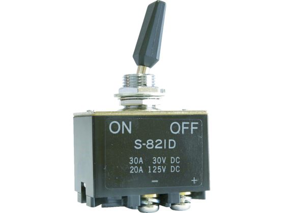 NKKスイッチズ 直流負荷専用トグルスイッチ 太陽光発電向け・DC400V対応 S-821D NKKスイッチズ 直流負荷専用トグルスイッチ 太陽光発電向け・DC400V対応 S-821D