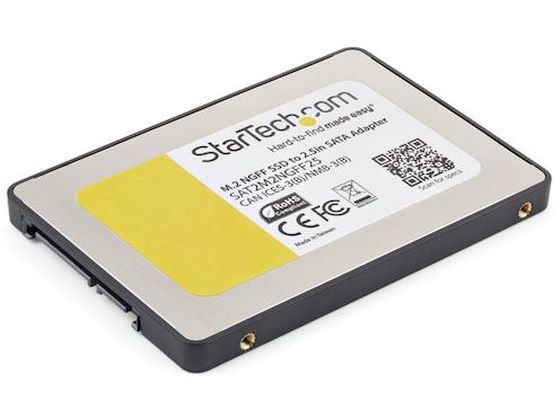 StarTech HDDコンバーター M.2 SSD - 2.5インチ SATA アダプタケース NGFF SAT2M2NGFF25 StarTech HDDコンバーター M.2 SSD - 2.5インチ SATA アダプタケース NGFF SAT2M2NGFF25