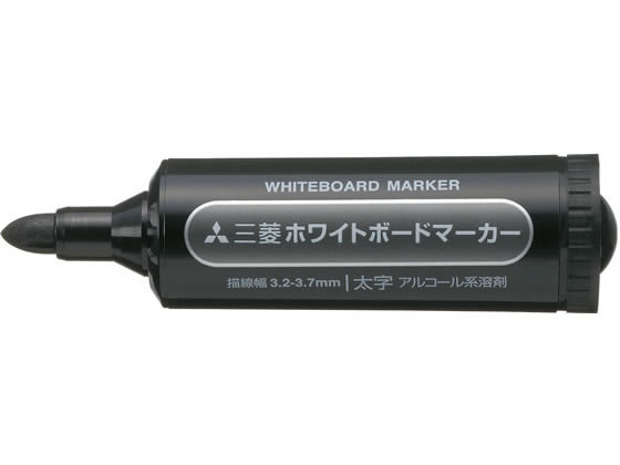 三菱鉛筆 ホワイトボードマーカー 太字 黒 PWB7M.24