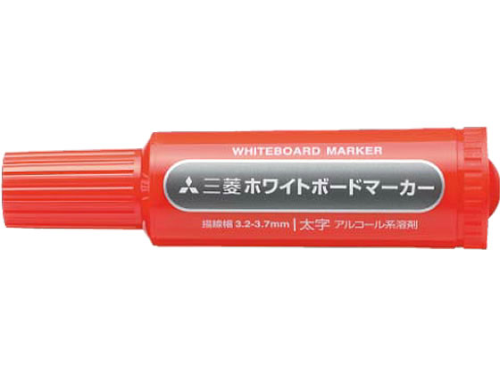 三菱鉛筆 ホワイトボードマーカー 太字 赤 PWB7M.15