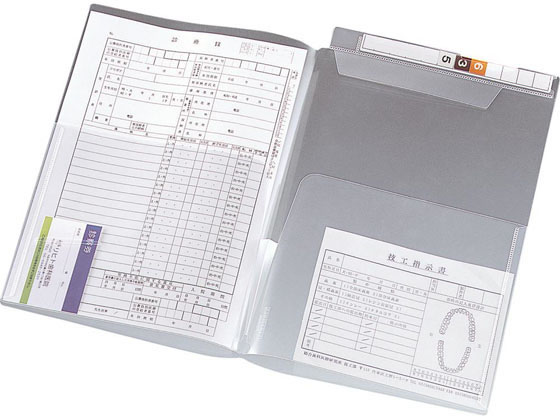 リヒトラブ カルテフォルダー フラップ付ダブル横型A4 100枚 HK2004