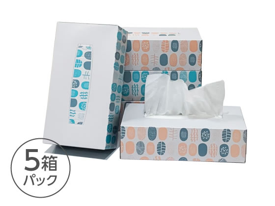 Forestway ティッシュペーパー ノルディック 200組 5個 FRW102488が303