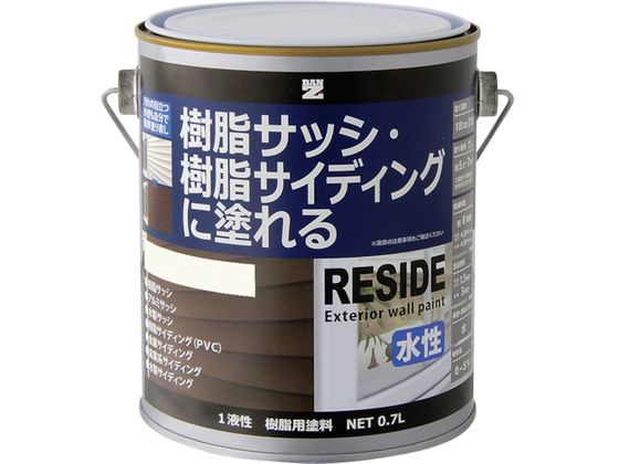 BANーZI 樹脂・アルミ サッシ・外壁 用塗料 RESIDE 0.7L オフホワイト 25-92B L-RSD L07D1 BANーZI 樹脂・アルミ サッシ・外壁 用塗料 RESIDE 0.7L オフホワイト 25-92B L-RSD L07D1