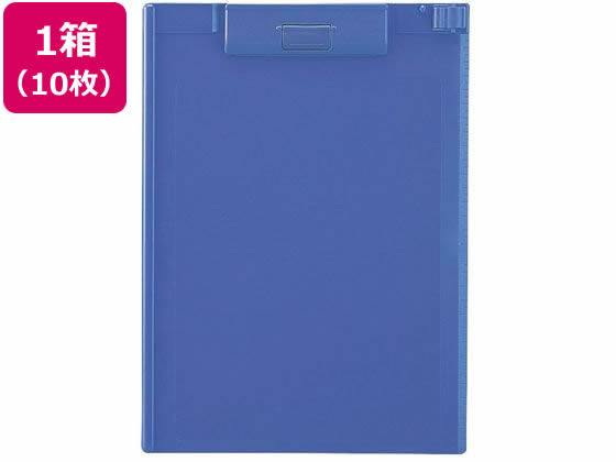 リヒトラブ クリップボード A4タテ 短辺とじ 青 10枚 A-977U-8