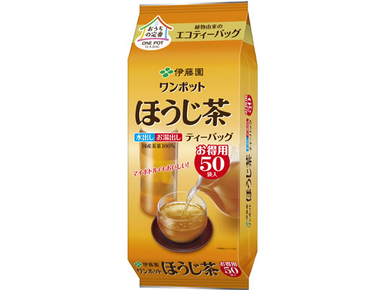 伊藤園 ワンポットエコティーバッグほうじ茶50袋 62192 伊藤園 ワンポットエコティーバッグほうじ茶50袋 62192