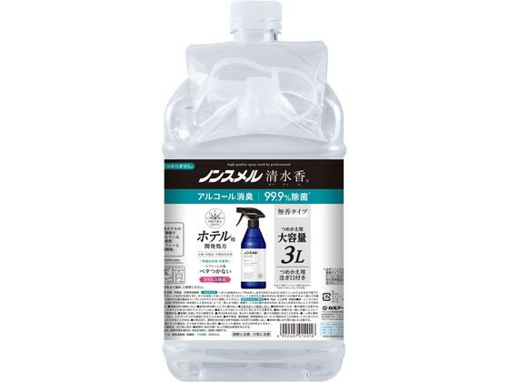 白元アース ノンスメル 清水香 無香 詰替 3L