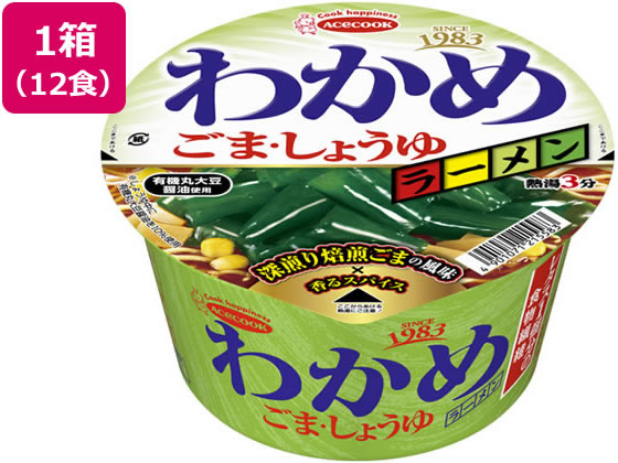エースコック わかめラーメン ごま・しょうゆ 93g×12食
