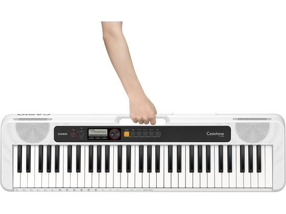 CASIO カシオ　CT-S200WE 電子キーボード　コンパクト　ホワイト CASIO CT-S200 WE ホワイト スタンド・イス・ヘッドホンセット