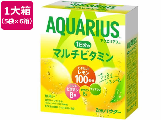 コカ・コーラ アクエリアスビタミンパウダー 1L用 5袋×6箱 コカ・コーラ アクエリアスビタミンパウダー 1L用 5袋×6箱