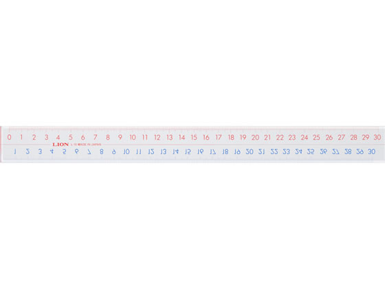 ライオン事務器 ピックアップ定規 30cm L-10 270-68
