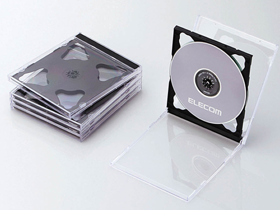 エレコム CD DVDプラケース 2枚収納 ブラック 5枚 CCD-JSCNW5BK エレコム CD DVDプラケース 2枚収納 ブラック 5枚 CCD-JSCNW5BK