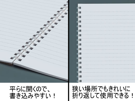 コクヨ ソフトリングノート(ドット入り罫線) ライトブルー A5 B罫 ｽ