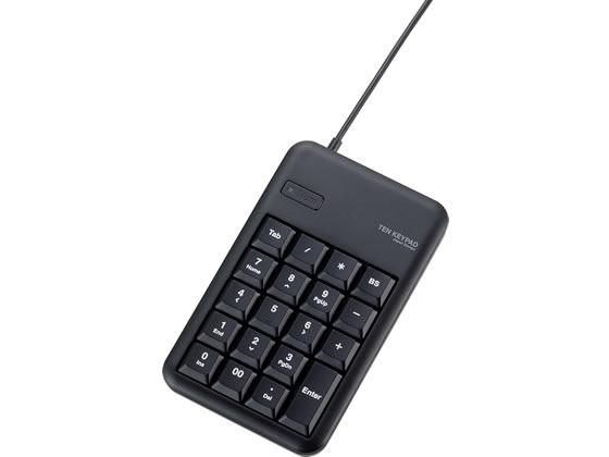 エレコム コンパクトUSBテンキーパッド ブラック TK-TCM013BK