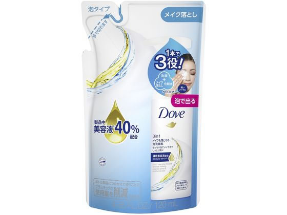 ユニリーバ ダヴ メイクも落とせる泡洗顔料 詰替用 120mL