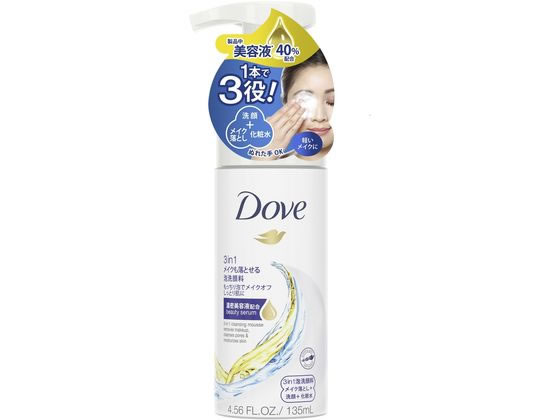 ユニリーバ ダヴ メイクも落とせる泡洗顔料 本体 135mL