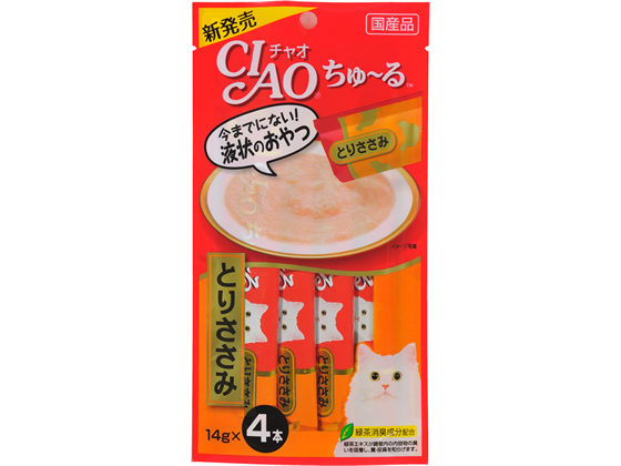 いなば CIAO ちゅーる とりささみ 14g×4本 SC-73 いなば CIAO ちゅーる とりささみ 14g×4本 SC-73