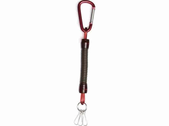 ソニック スパイラルキーチェーン ショート 11cm〜40cm レッド SK-4100-R
