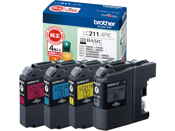 ブラザー インクカートリッジ 4色パック LC211-4PK ブラザー インクカートリッジ 4色パック LC211-4PK