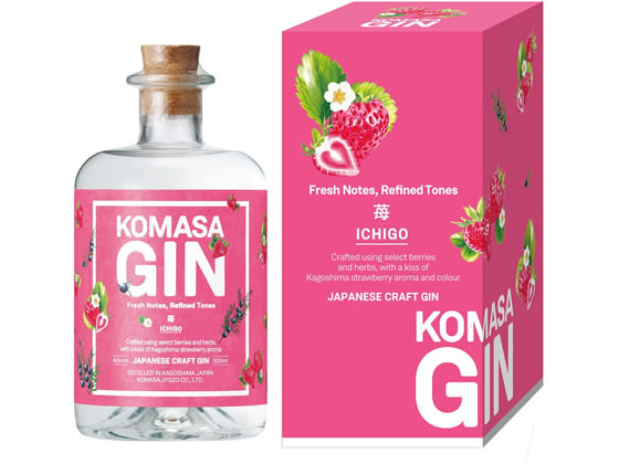 鹿児島 小正醸造 ジン 45度 KOMASA GIN-苺- 鹿児島 小正醸造 ジン 45度 KOMASA GIN-苺-