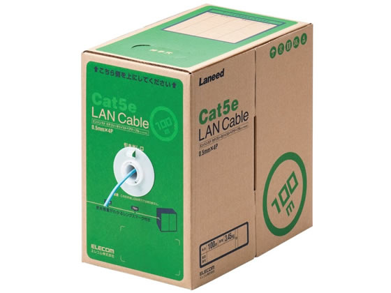 エレコム LANケーブル CAT5E ライトブルー 100m LD-CT2 LB100 RS