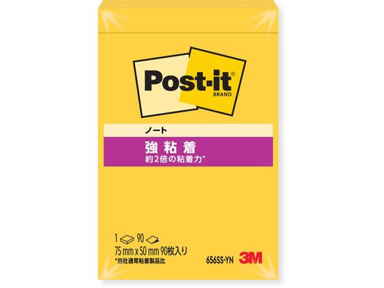●仕様：ノートタイプ●サイズ：７５×５０ｍｍ●色：ビビットイエロー●注文単位：１冊（９０枚）※強粘着タイプですので、紙の種類によっては、はがすときに表面を破損する恐れがあります。※製品によって、形状が