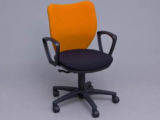 アイリスチトセ 回転イス 肘付 オレンジ BIT-BX45L1-F-OG アイリスチトセ 回転イス 肘付 オレンジ BIT-BX45L1-F-OG