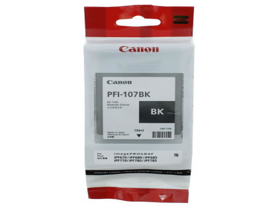 キヤノン インクタンク染料ブラック PFI-107BK 6705B001 キヤノン インクタンク染料ブラック PFI-107BK 6705B001