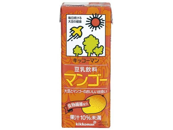 キッコーマンソイフーズ 豆乳 飲料 マンゴー 200ML 411590 キッコーマンソイフーズ 豆乳 飲料 マンゴー 200ML 411590