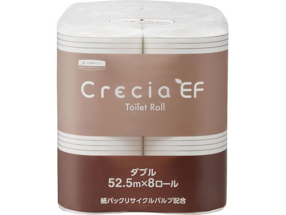 クレシア クレシアEF トイレットロール ダブル 52.5m 8ロール 20841